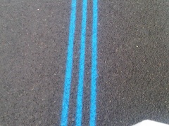 Markierung Berlin Marathon