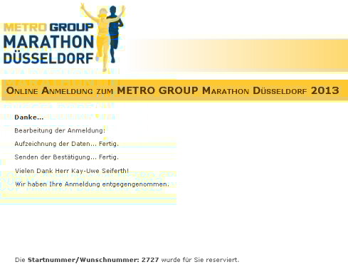 Anmeldung Düsseldorf 2013