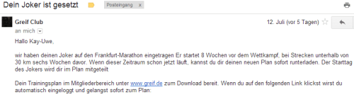 Joker für Frankfurt 2013