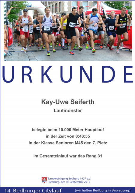 Urkunde Bedburg 2015